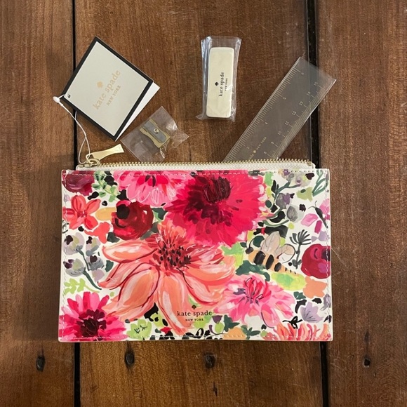 kate spade Other - Kate Spade | Dahlia Pencil Pouch and Accessories
